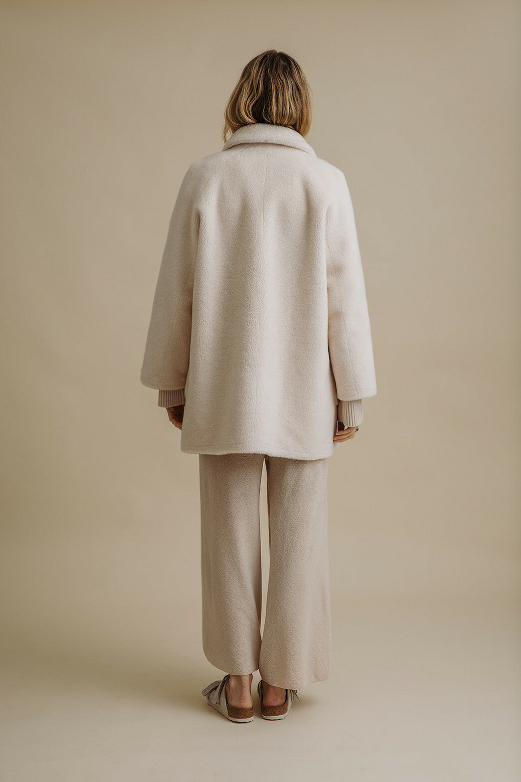 Polar Faux Fur Coat Snow