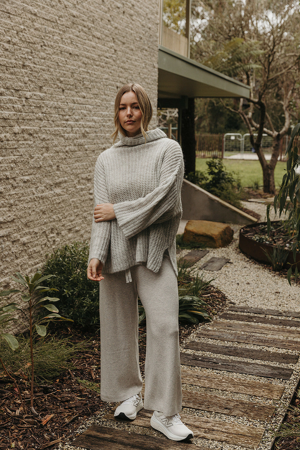 Æther Rollneck Pullover Silver