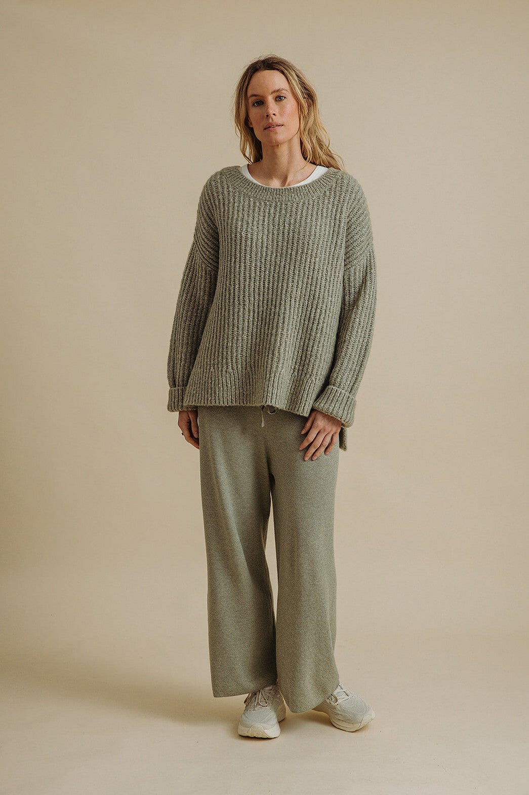 Peace Crew Rib Pullover Eucalypt