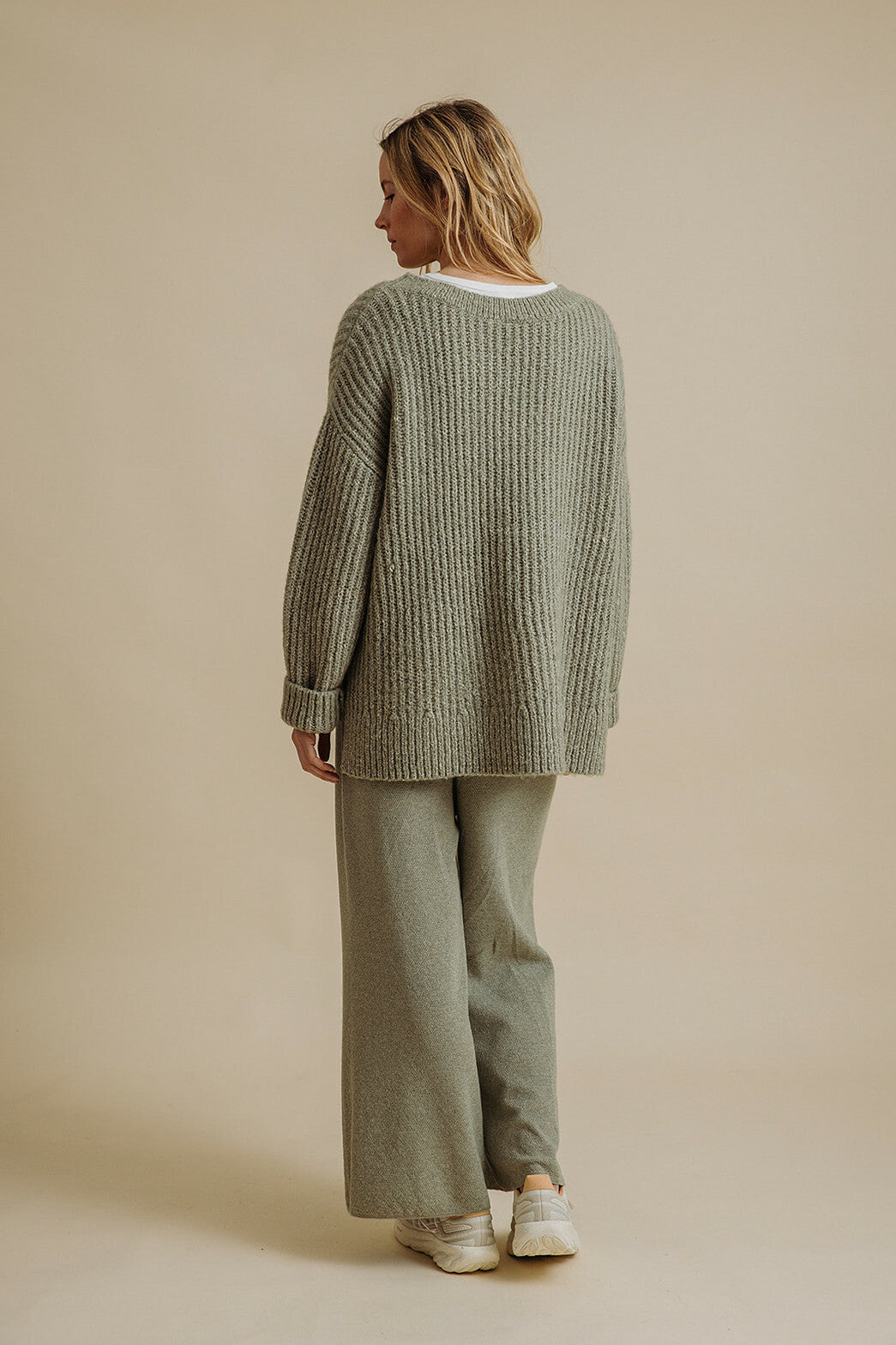 Peace Crew Rib Pullover Eucalypt