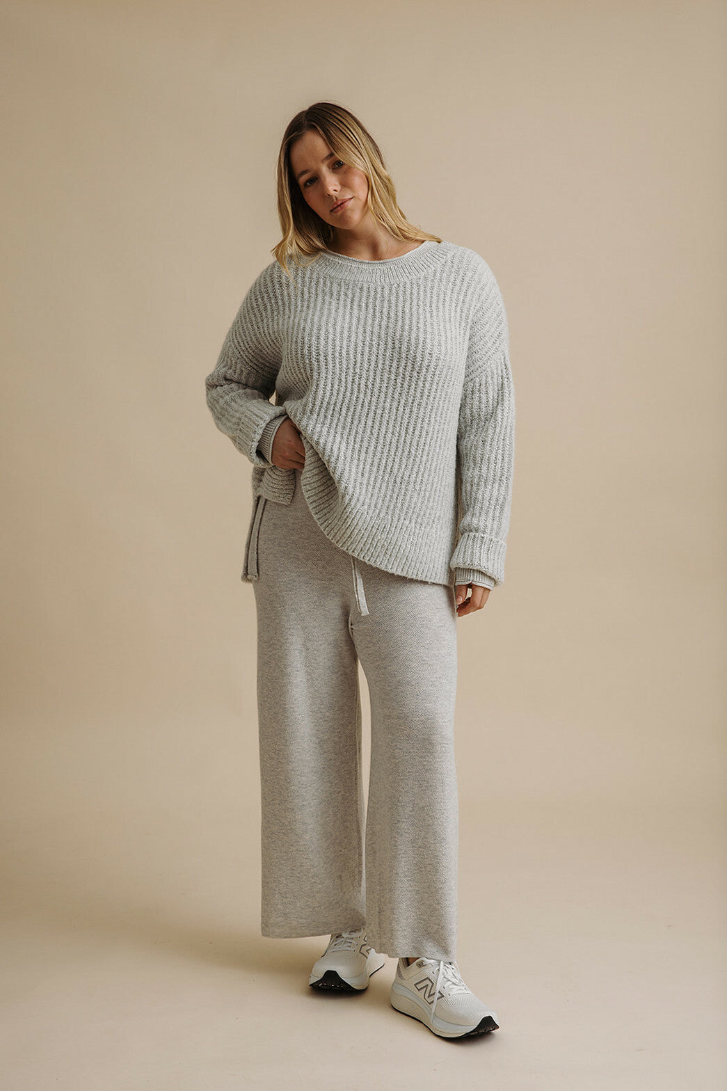 Peace Crew Rib Pullover Cannoli