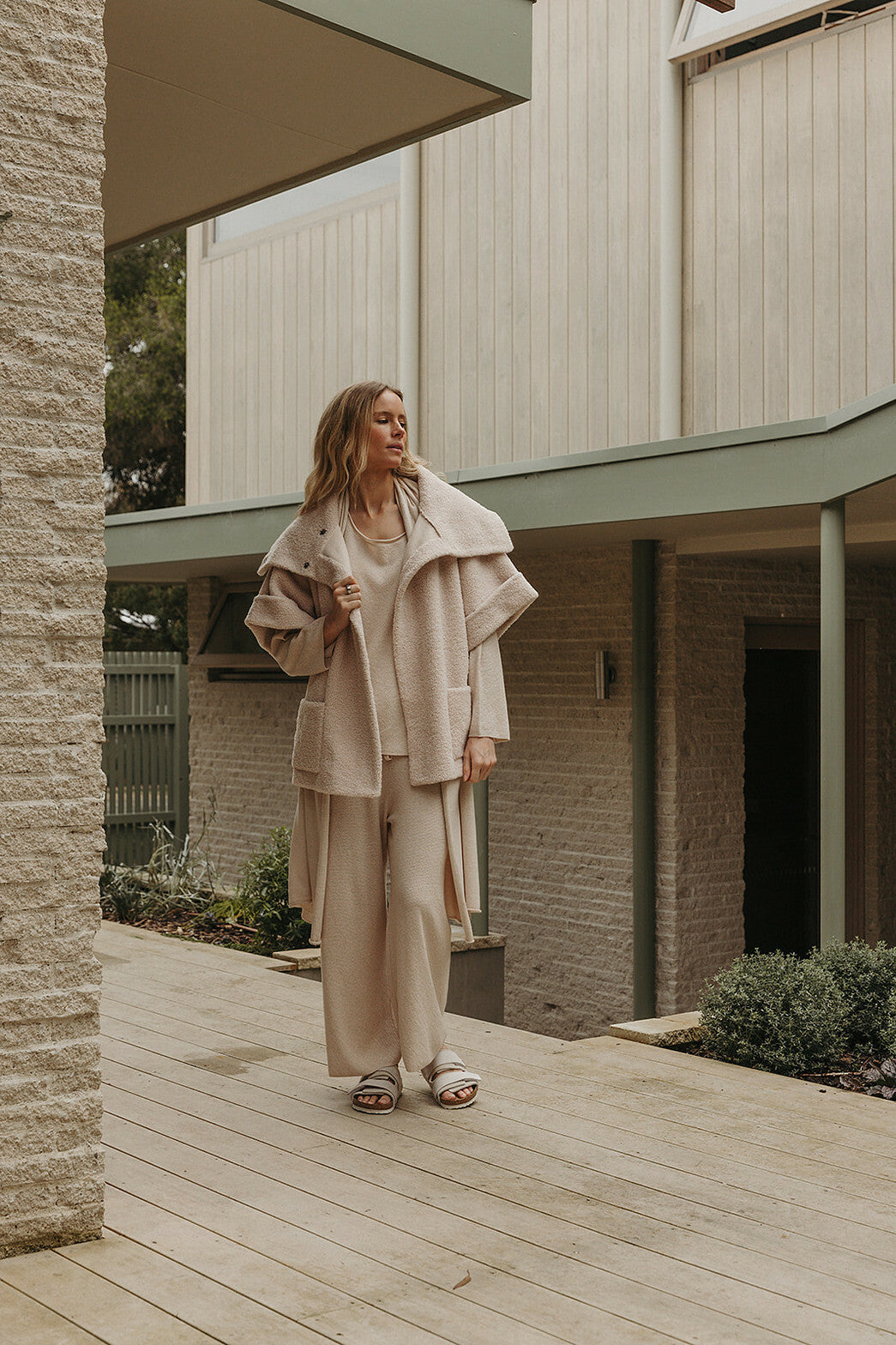 Sherpa Cuddle Coat Nougat