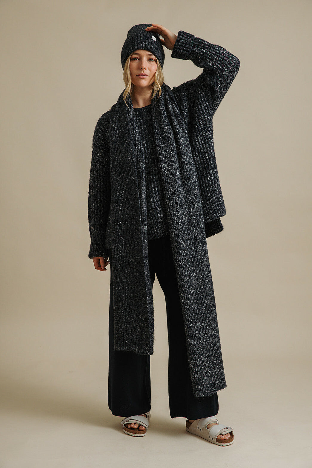 Dreams Rib Scarf Midnight