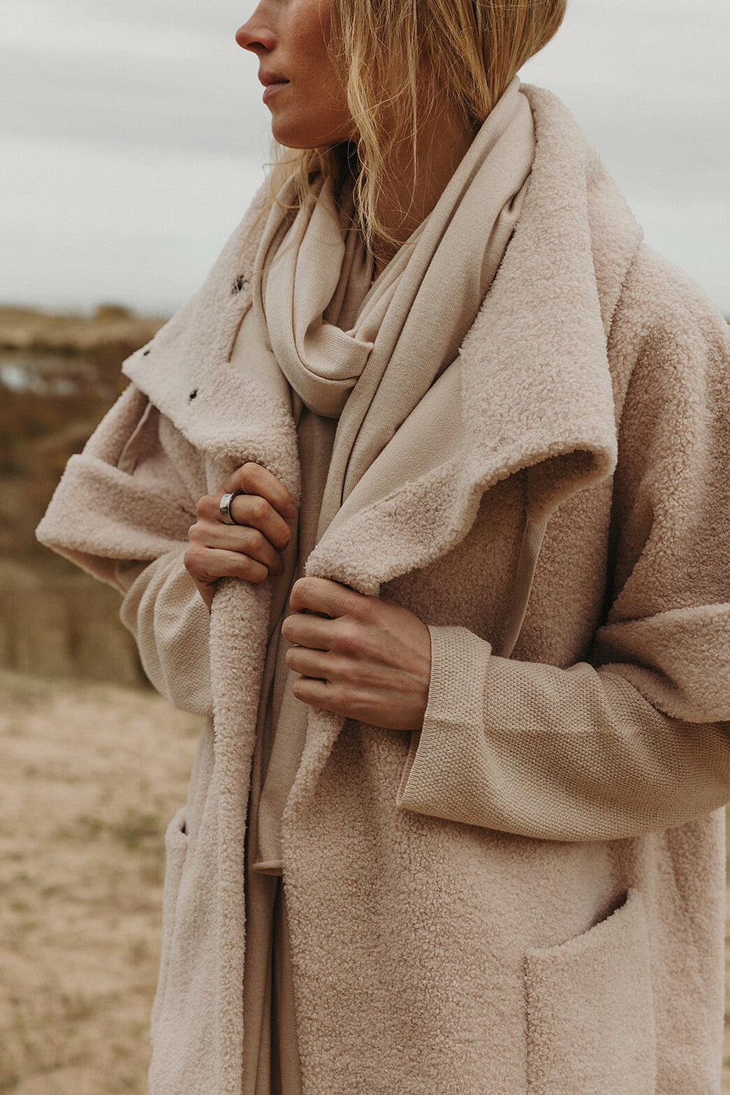 Sherpa Cuddle Coat Nougat