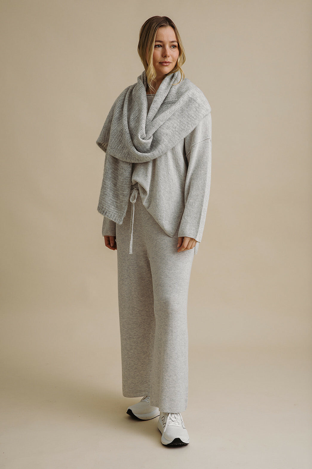 Winter Retreat Merino Cotton Wrap Marble
