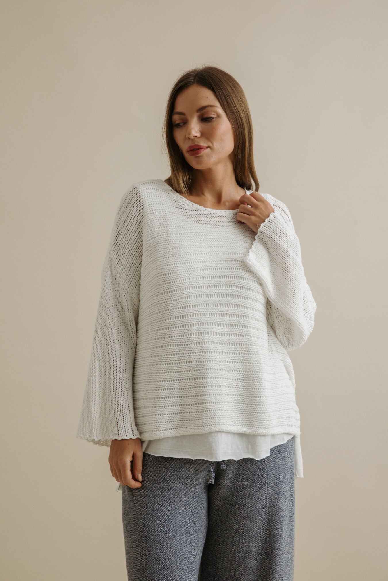 Coast-to-Coast Pullover White