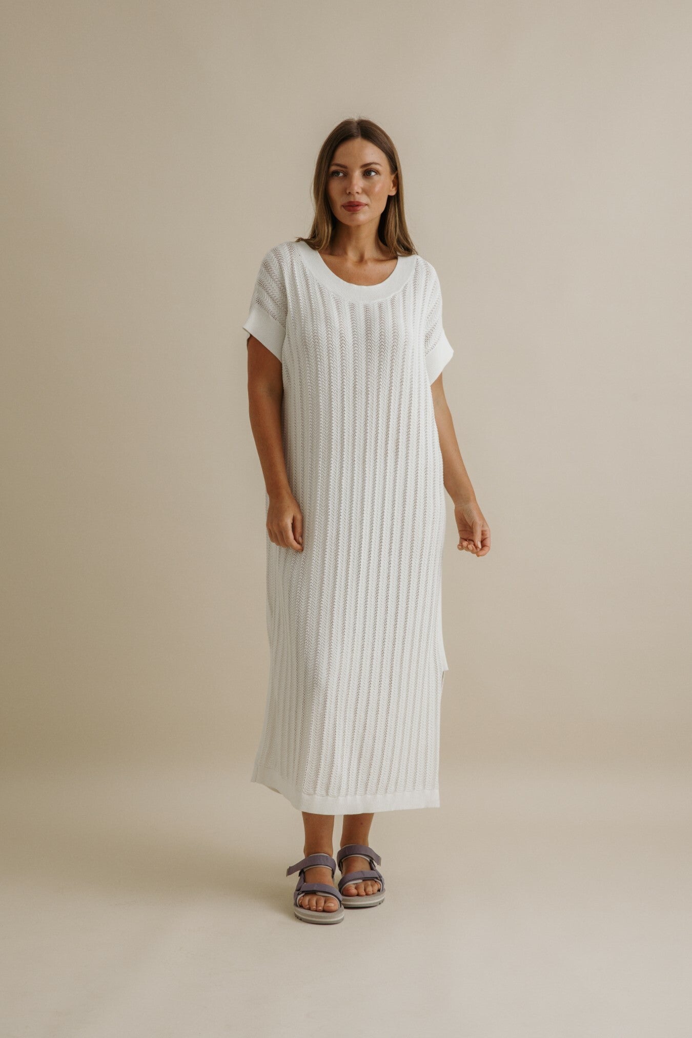 Coda Pointelle Dress Milk
