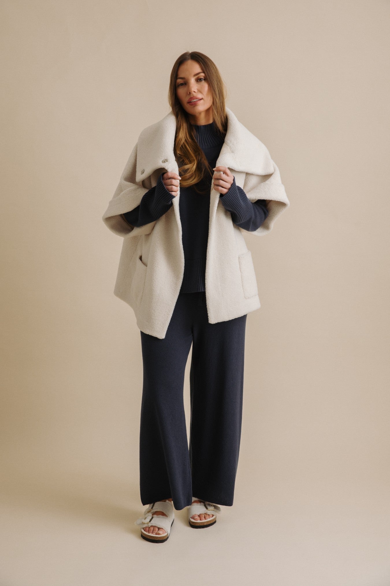 Sherpa Cuddle Coat 2.0 Chalk