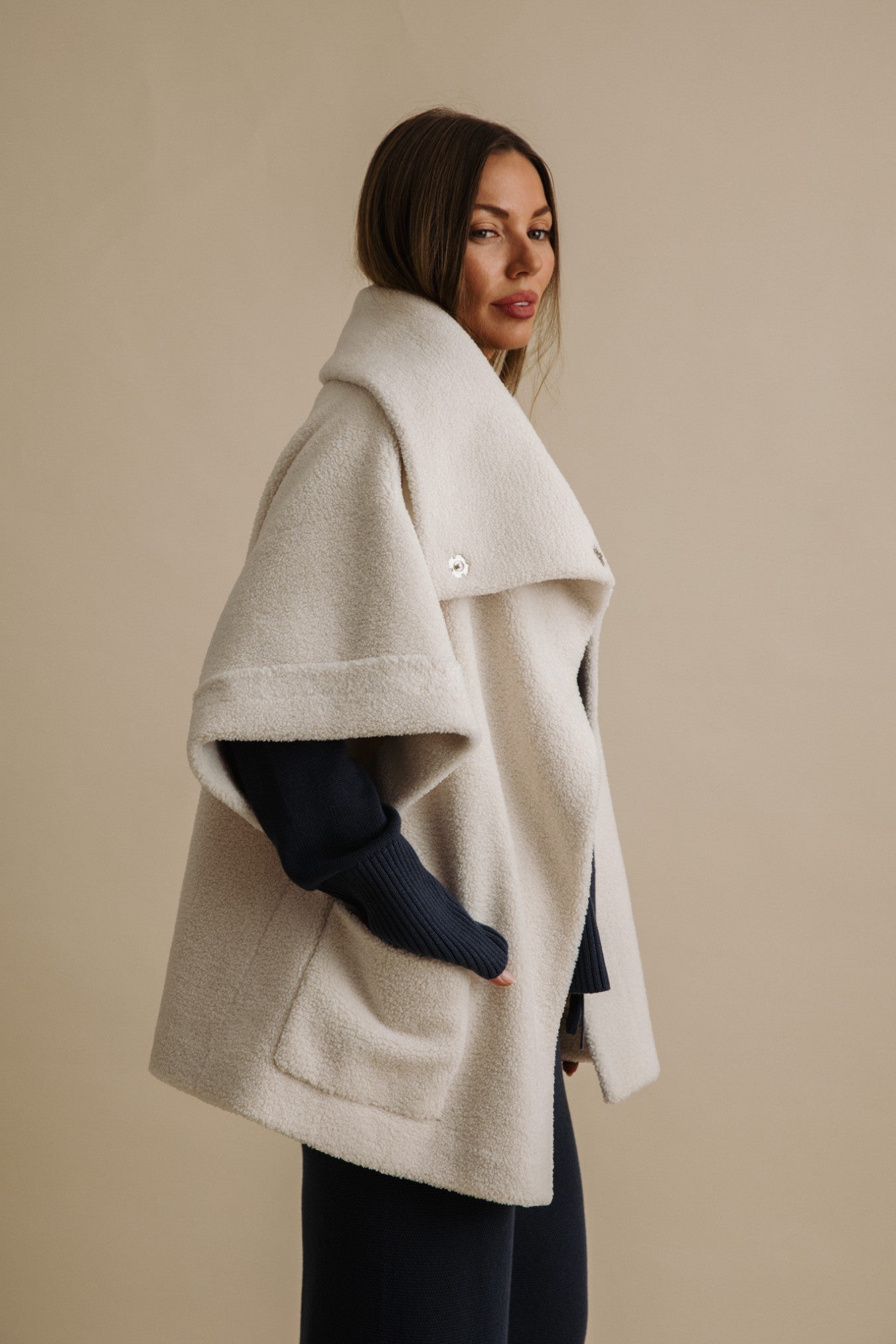 Sherpa Cuddle Coat 2.0 Chalk
