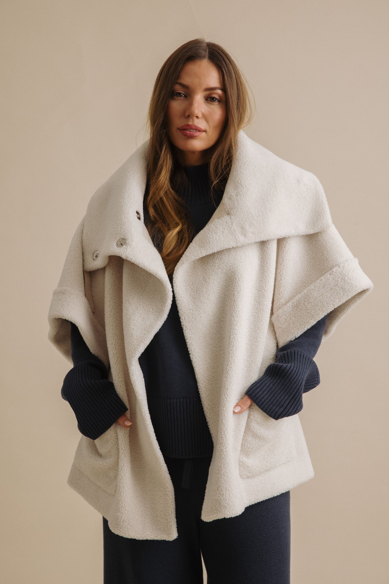 Sherpa Cuddle Coat 2.0 Chalk