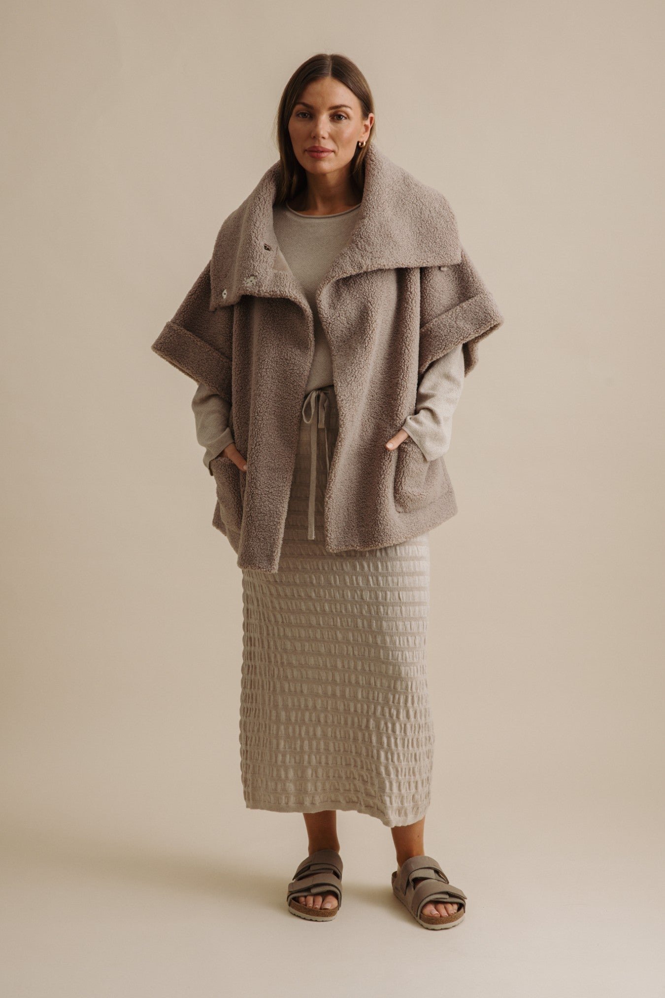 Sherpa Cuddle Coat 2.0 Putty