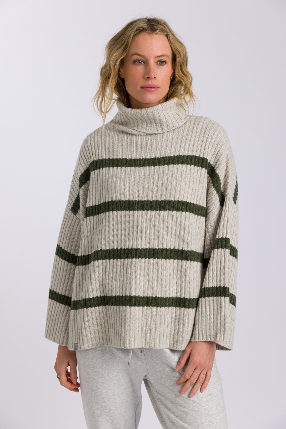Divine Stripe Rib Pullover