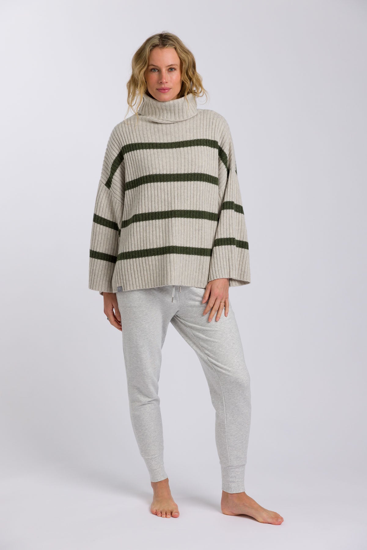 Divine Stripe Rib Pullover