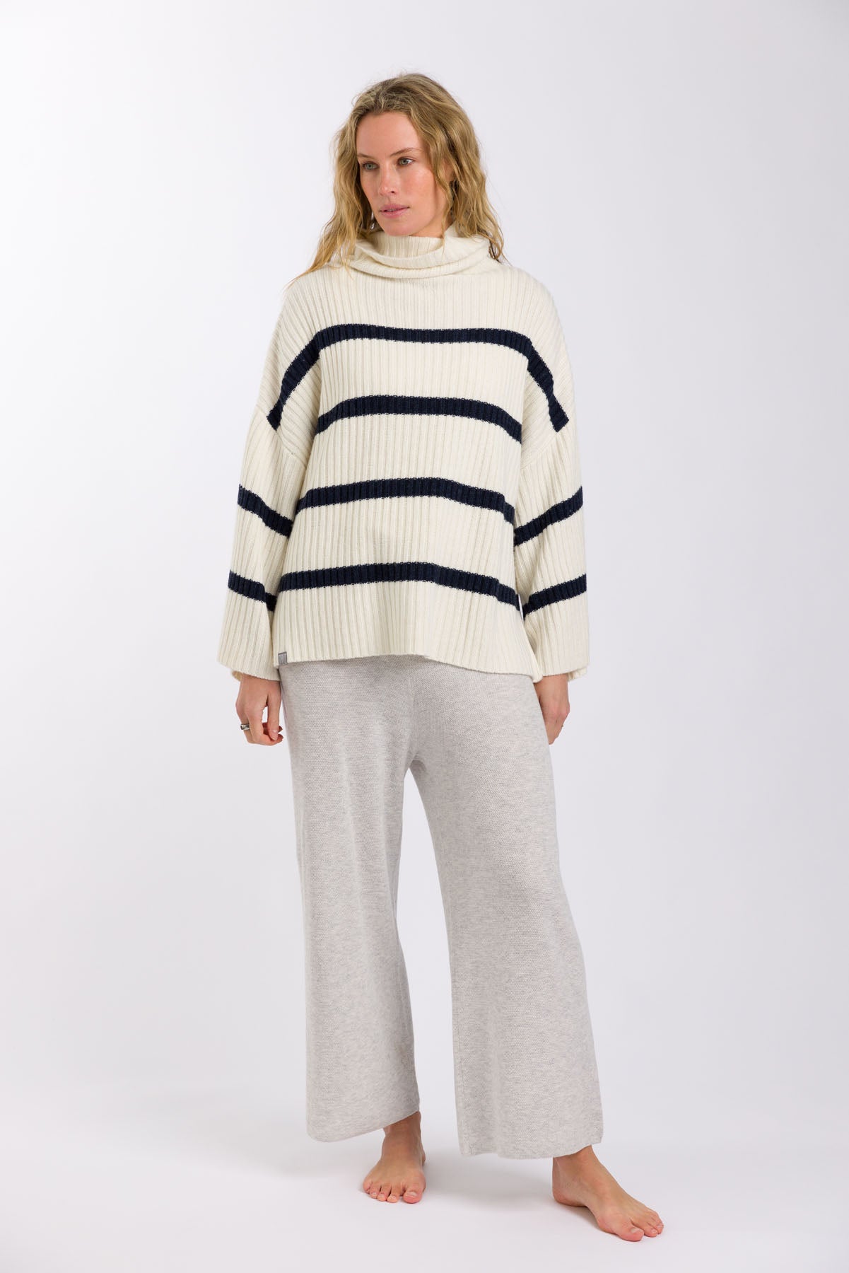 Divine Stripe Rib Pullover