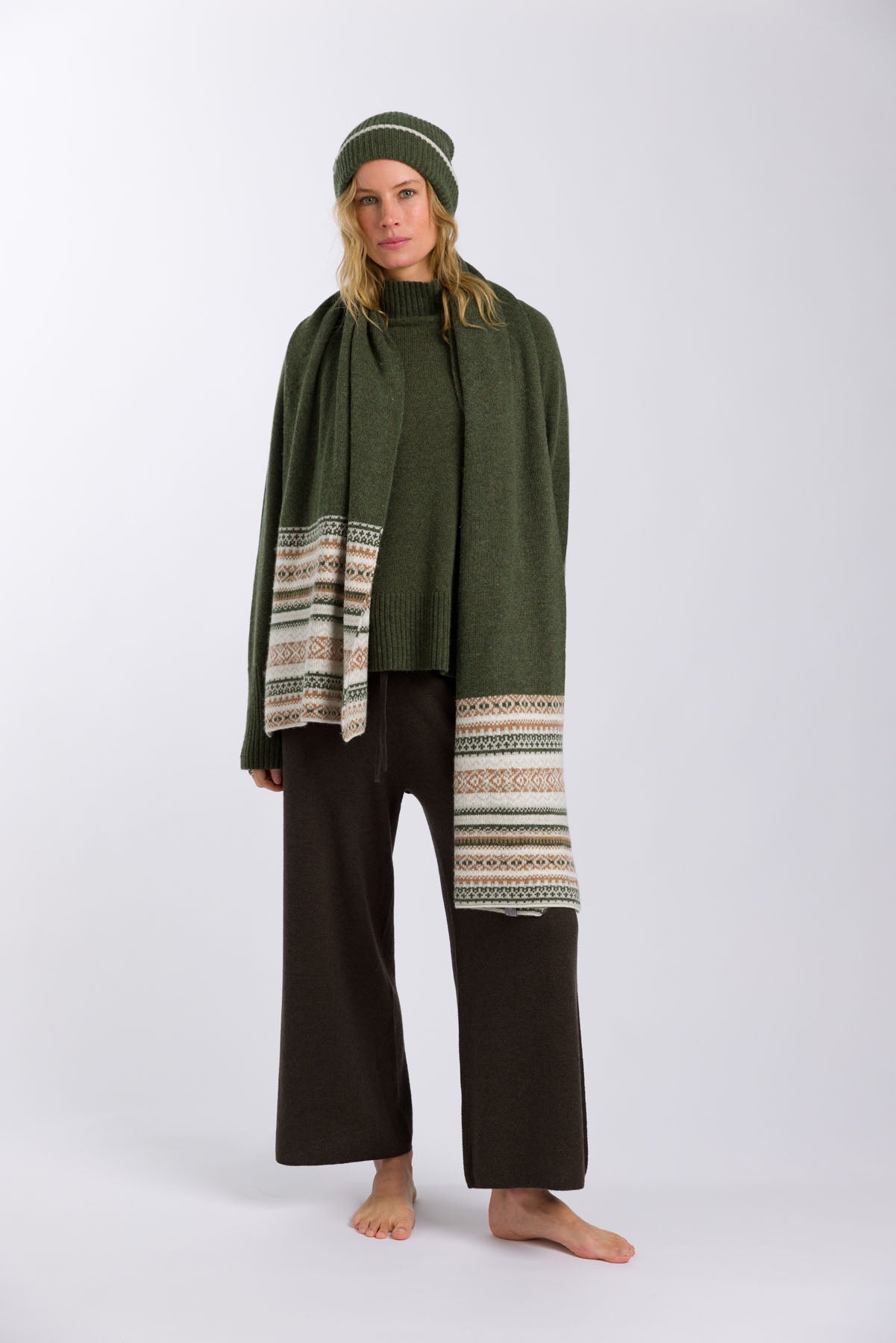 Fair Isle Double Faced Wrap