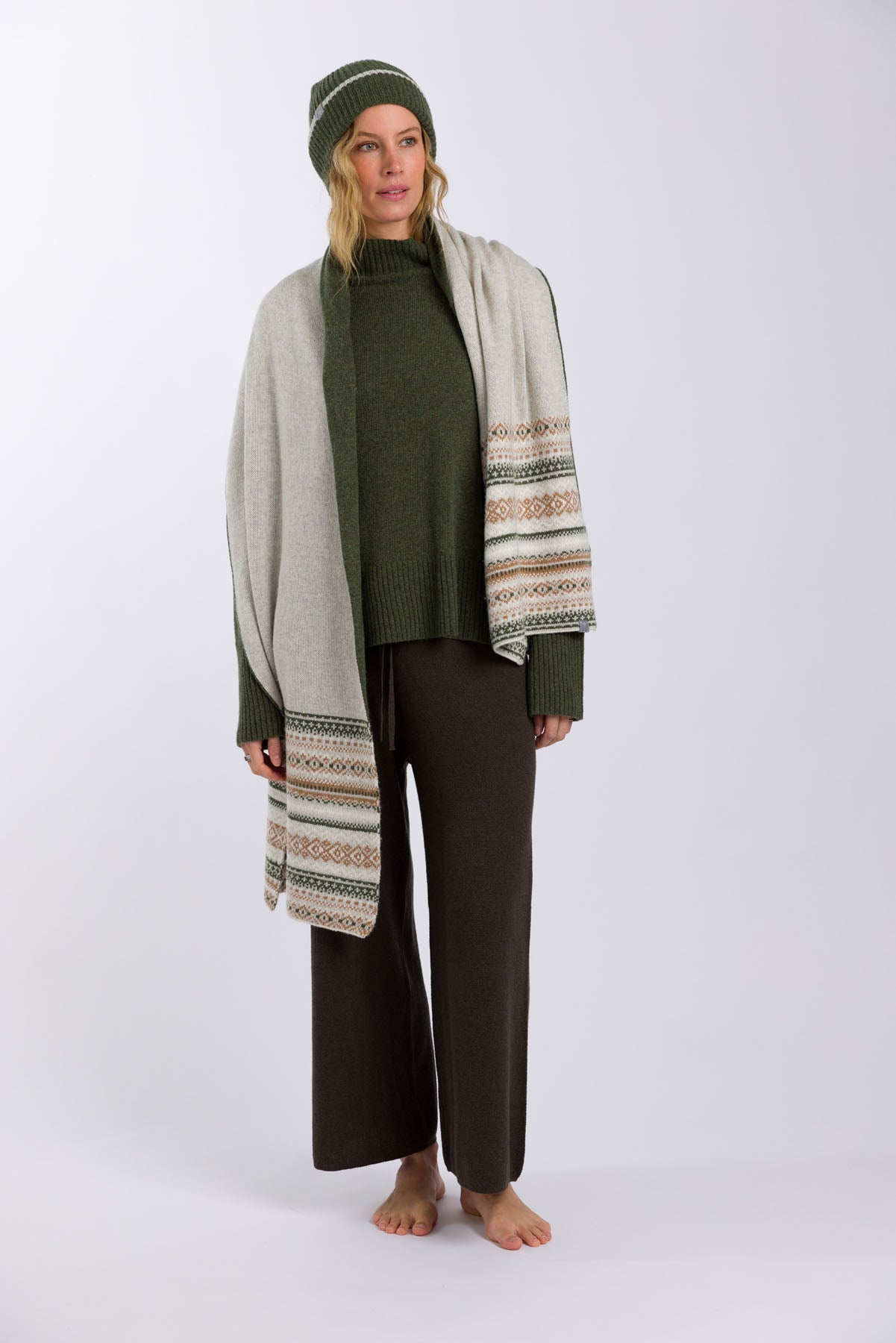 Fair Isle Double Faced Wrap