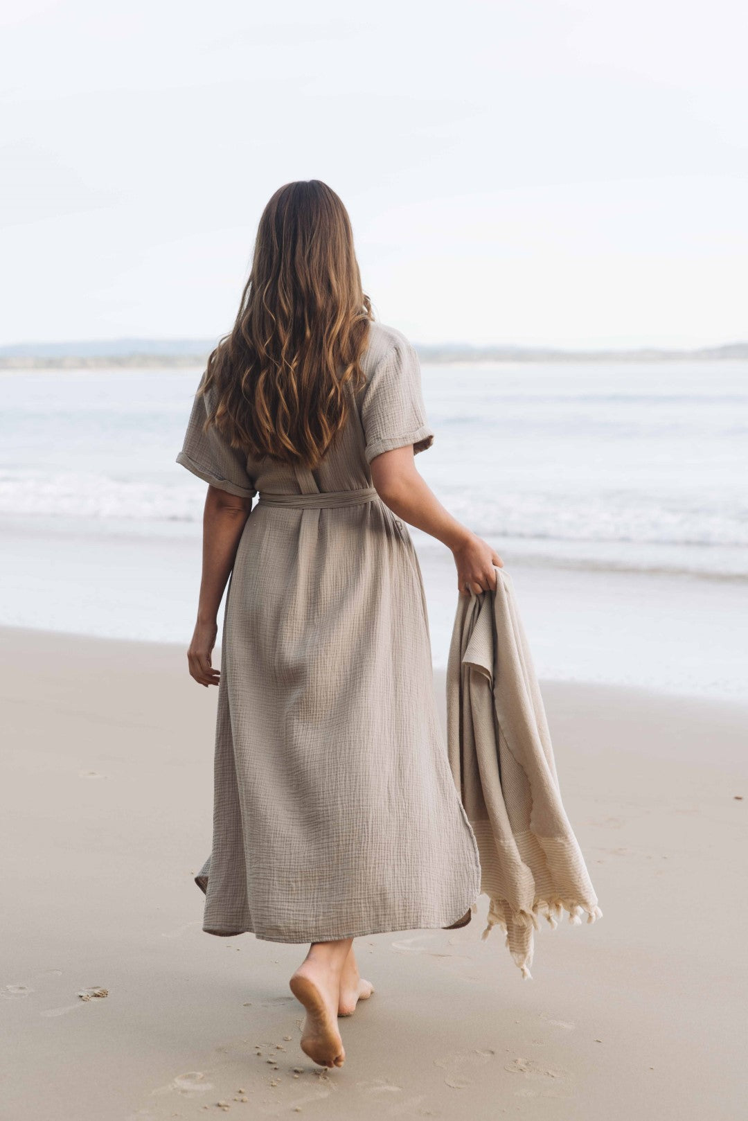 Fiji Feather Soft Organic Shirt Dress