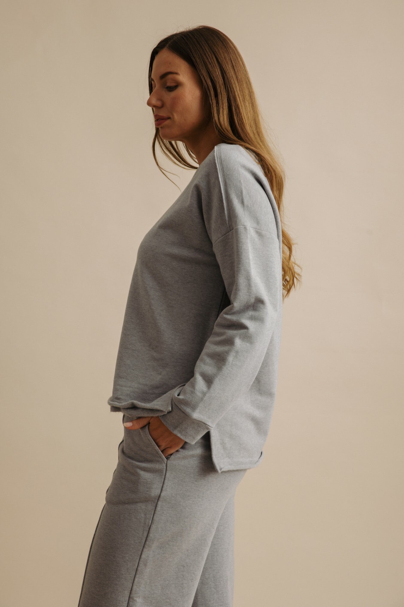 Heavenly Fleece Windcheater Smoke