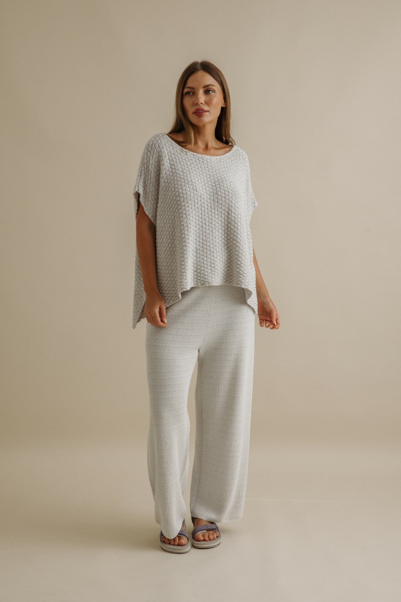 Ladder Shortsleeve Pullover Silver Haze