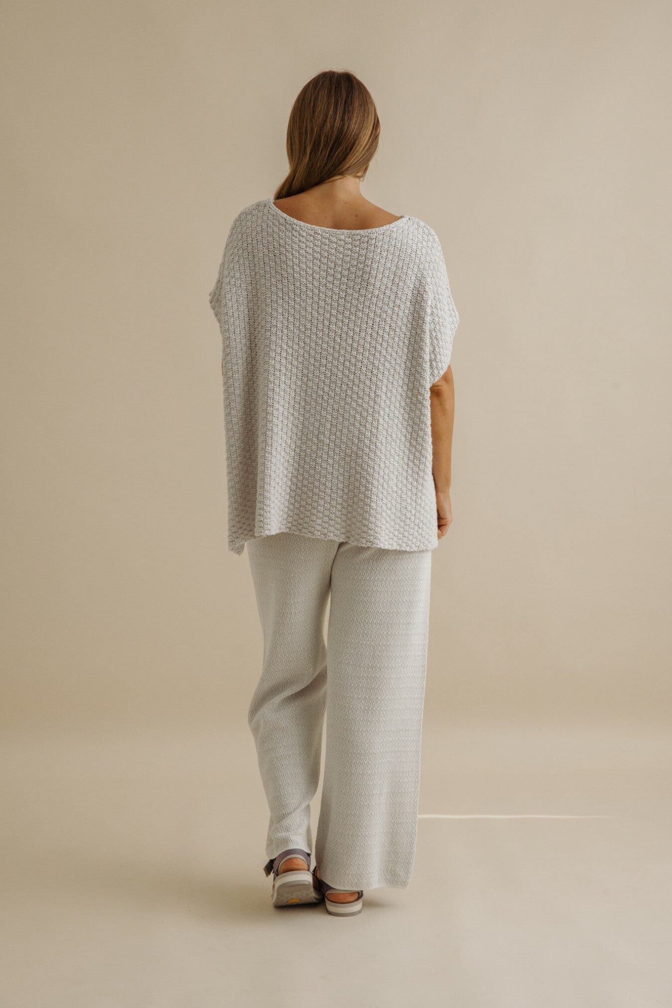 Ladder Shortsleeve Pullover Silver Haze