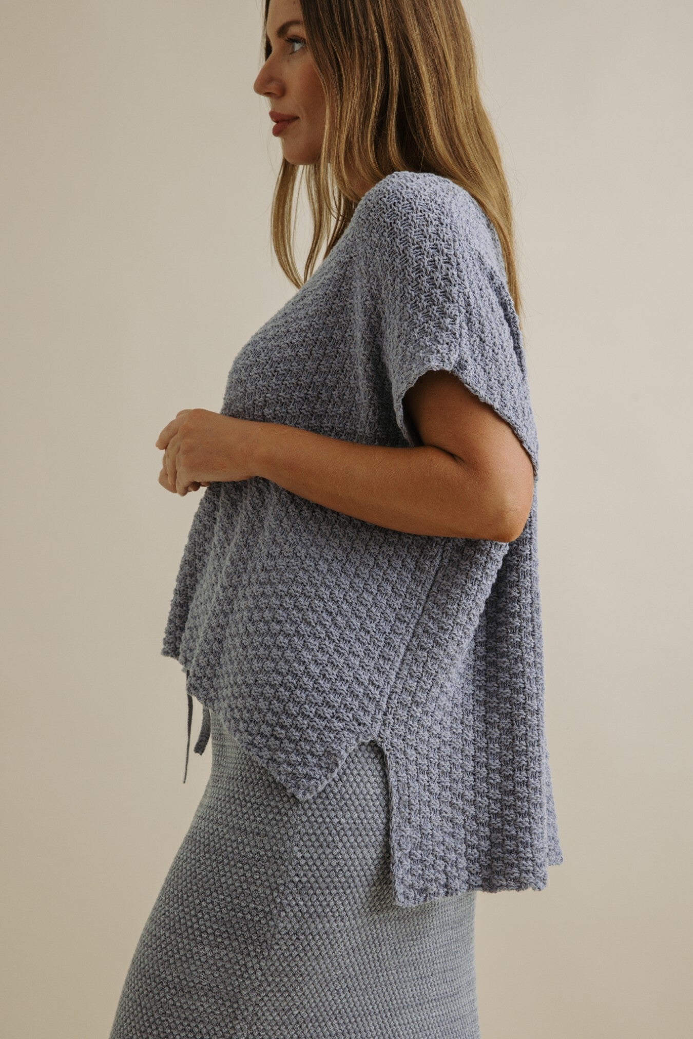 Ladder Shortsleeve Pullover Chambray