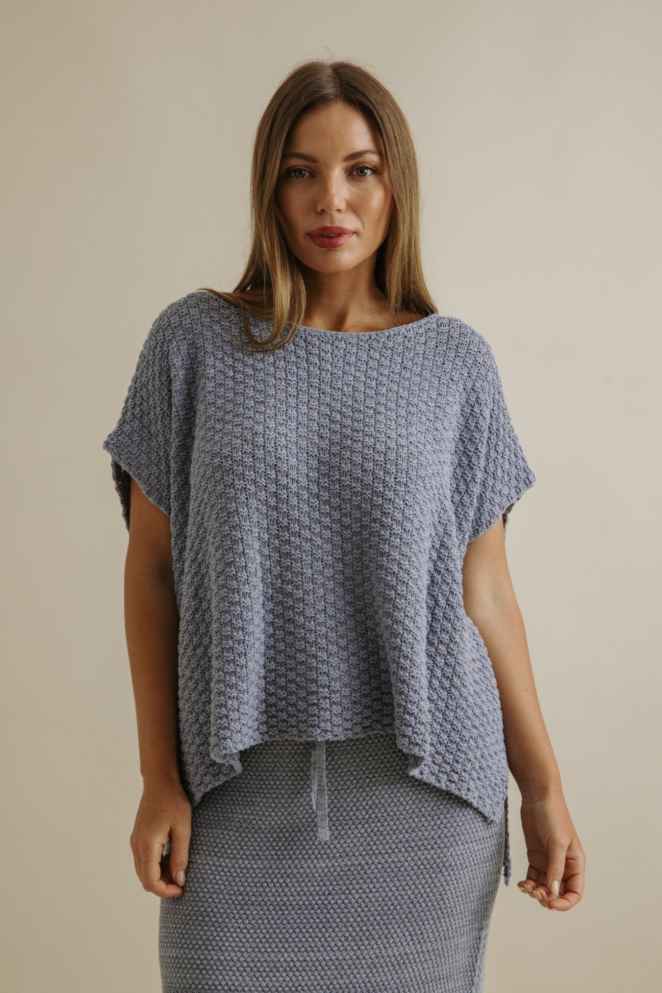 Ladder Shortsleeve Pullover Chambray