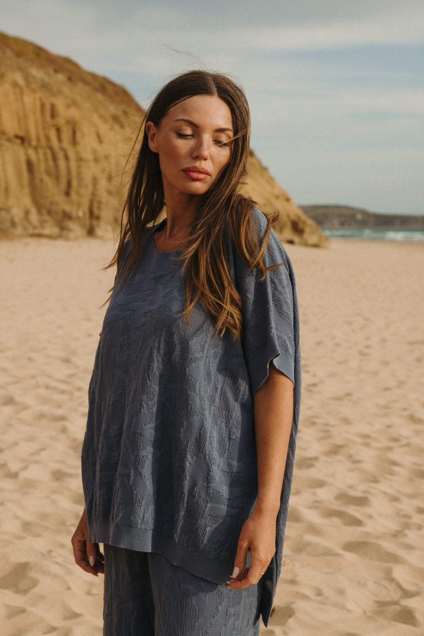 Paradis Jacquard Short Sleeve Pullover