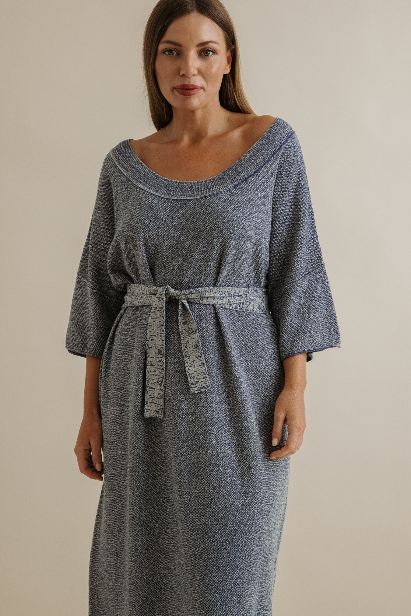 Retreat Cotton Twist Dress Pool Combo