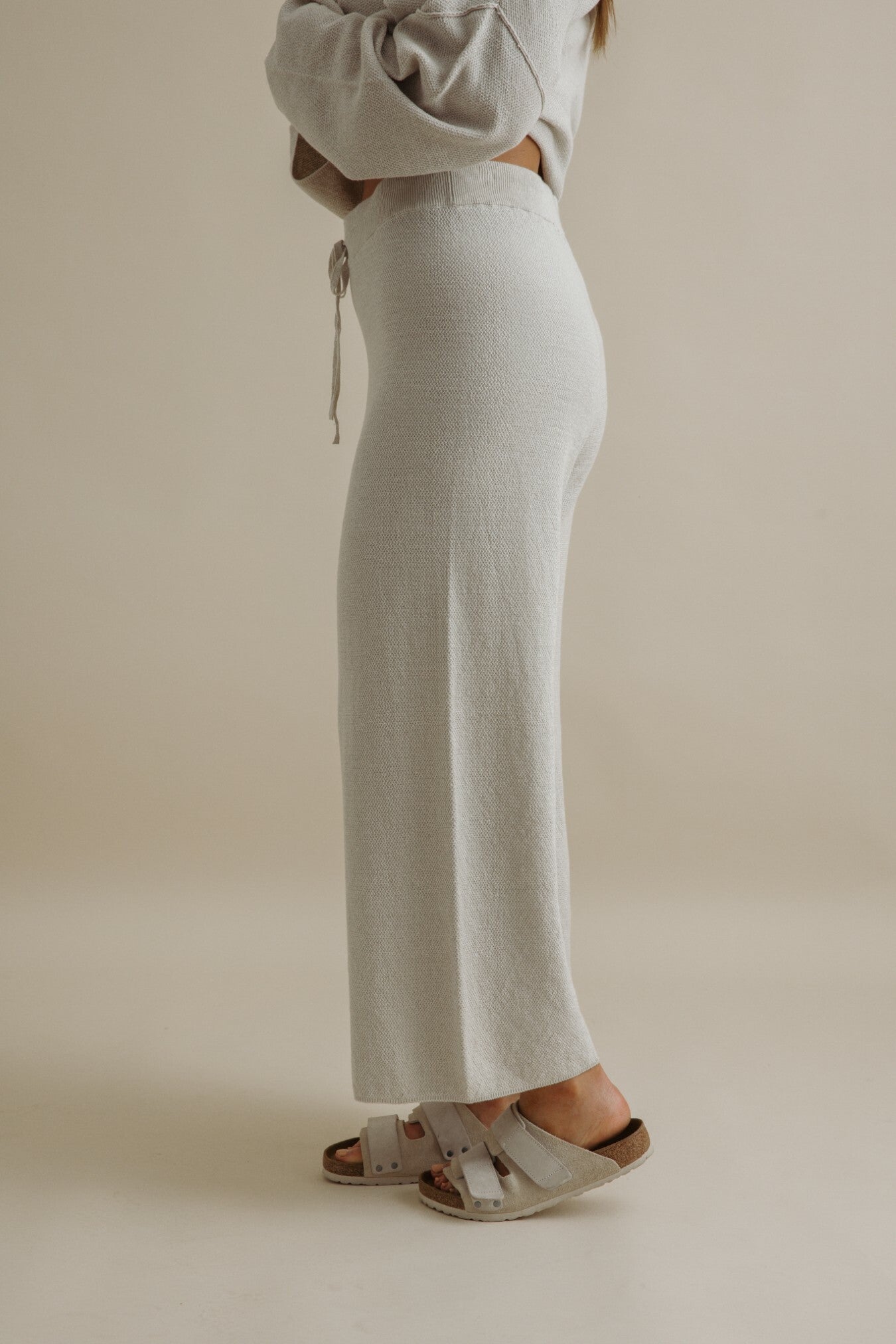 Retreat Cotton Twist Full Length Pant Silver x Salt