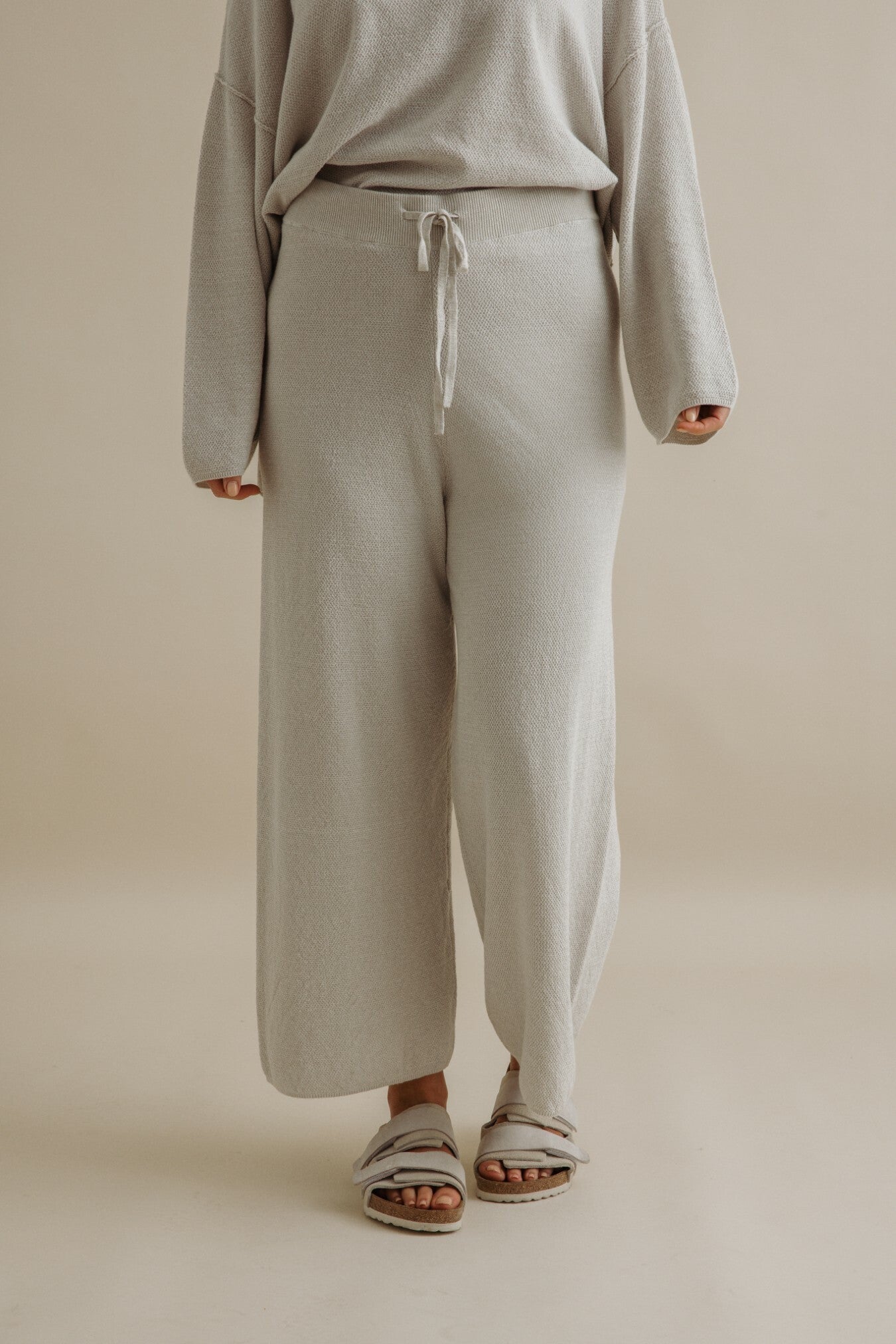 Retreat Cotton Twist Full Length Pant Silver x Salt