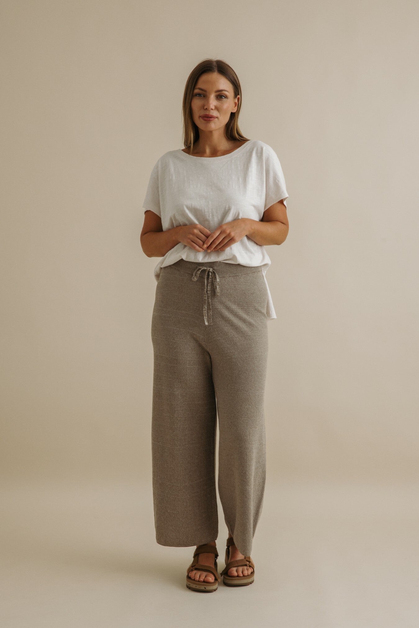 Retreat Cotton Twist Full Length Pant Vintage Khaki x Silver