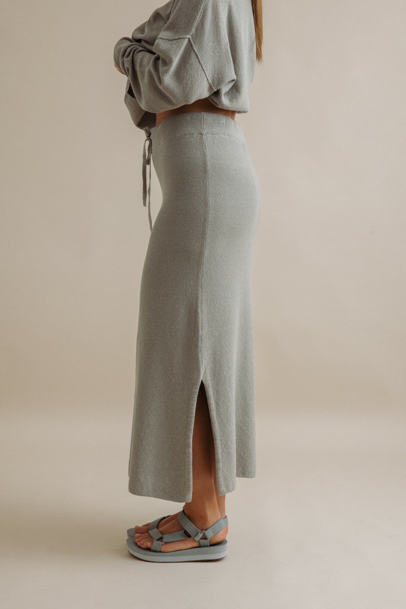 Retreat Cotton Twist Skirt Thyme Combo