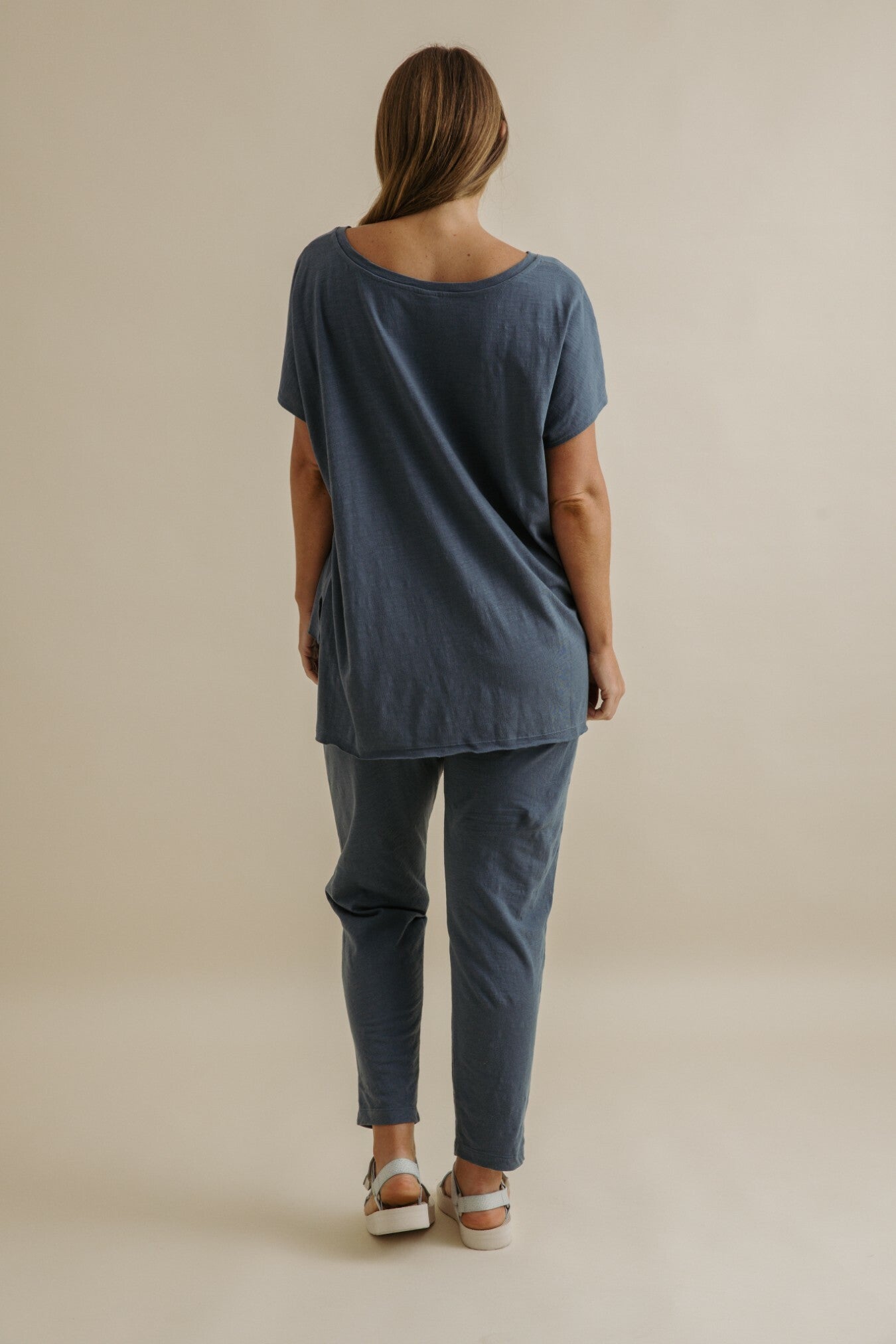 Shoreline Fine Slub Cotton T-Shirt Pool