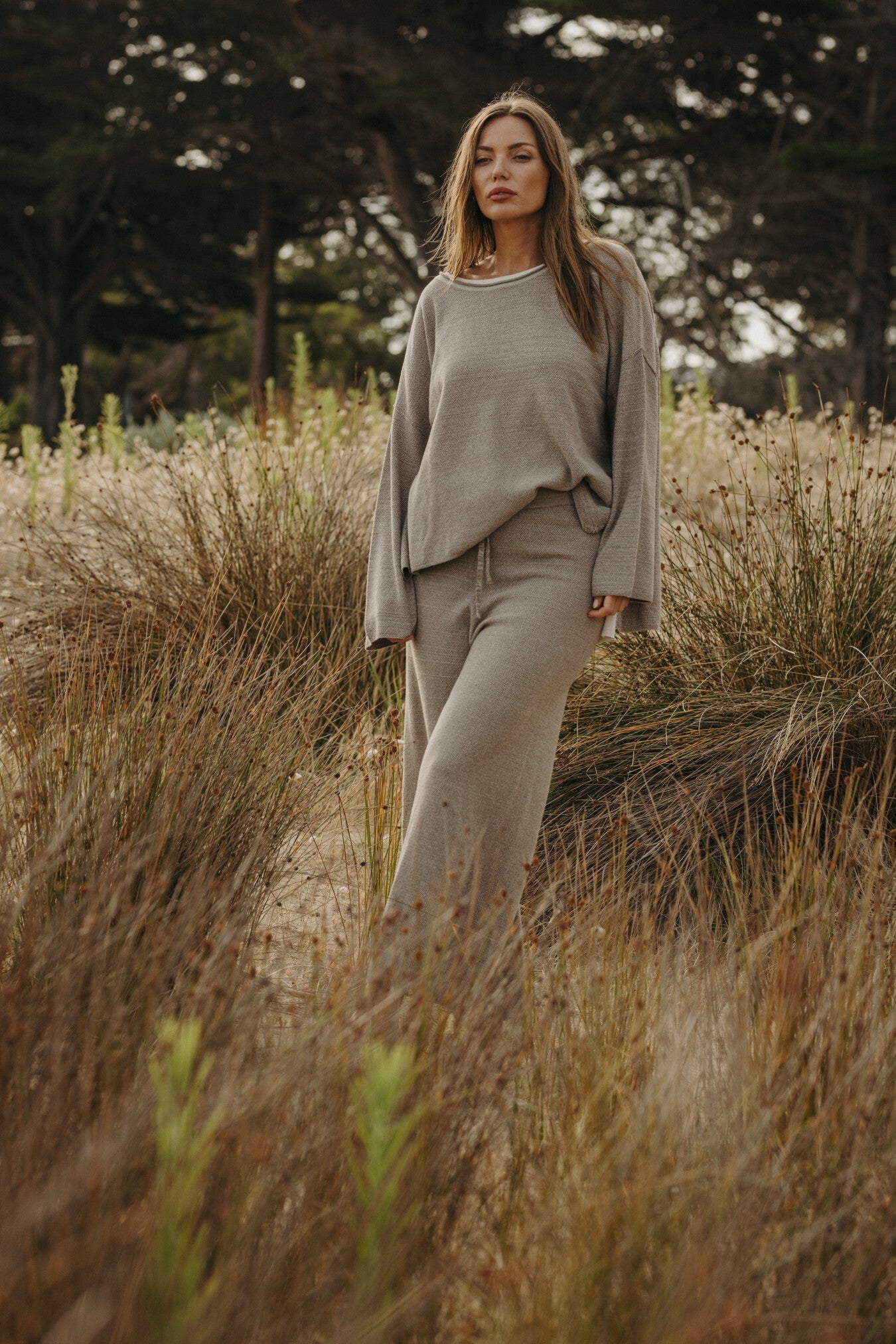 Retreat Cotton Twist Pullover Vintage Khaki x Silver