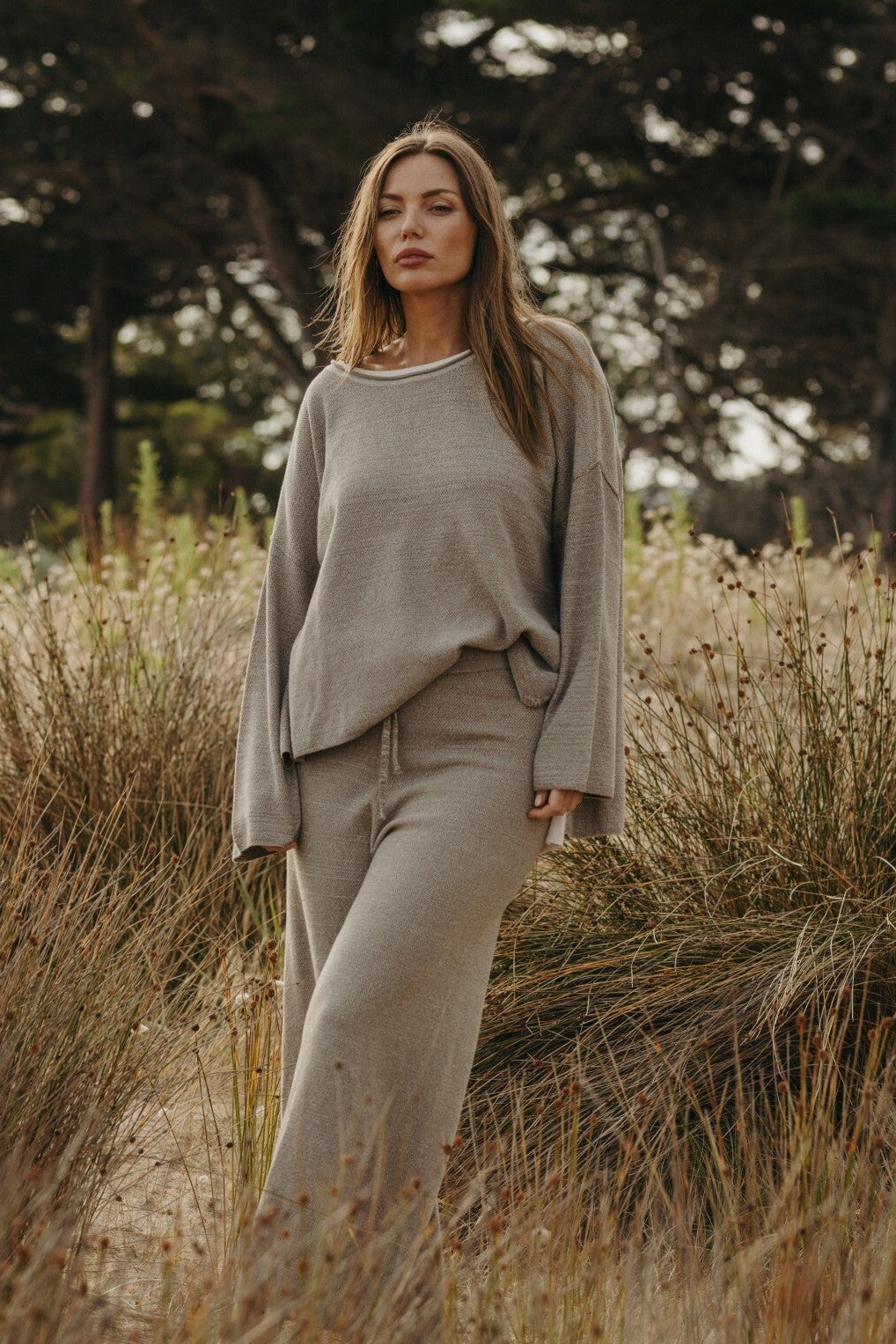 Retreat Cotton Twist Pullover Vintage Khaki x Silver