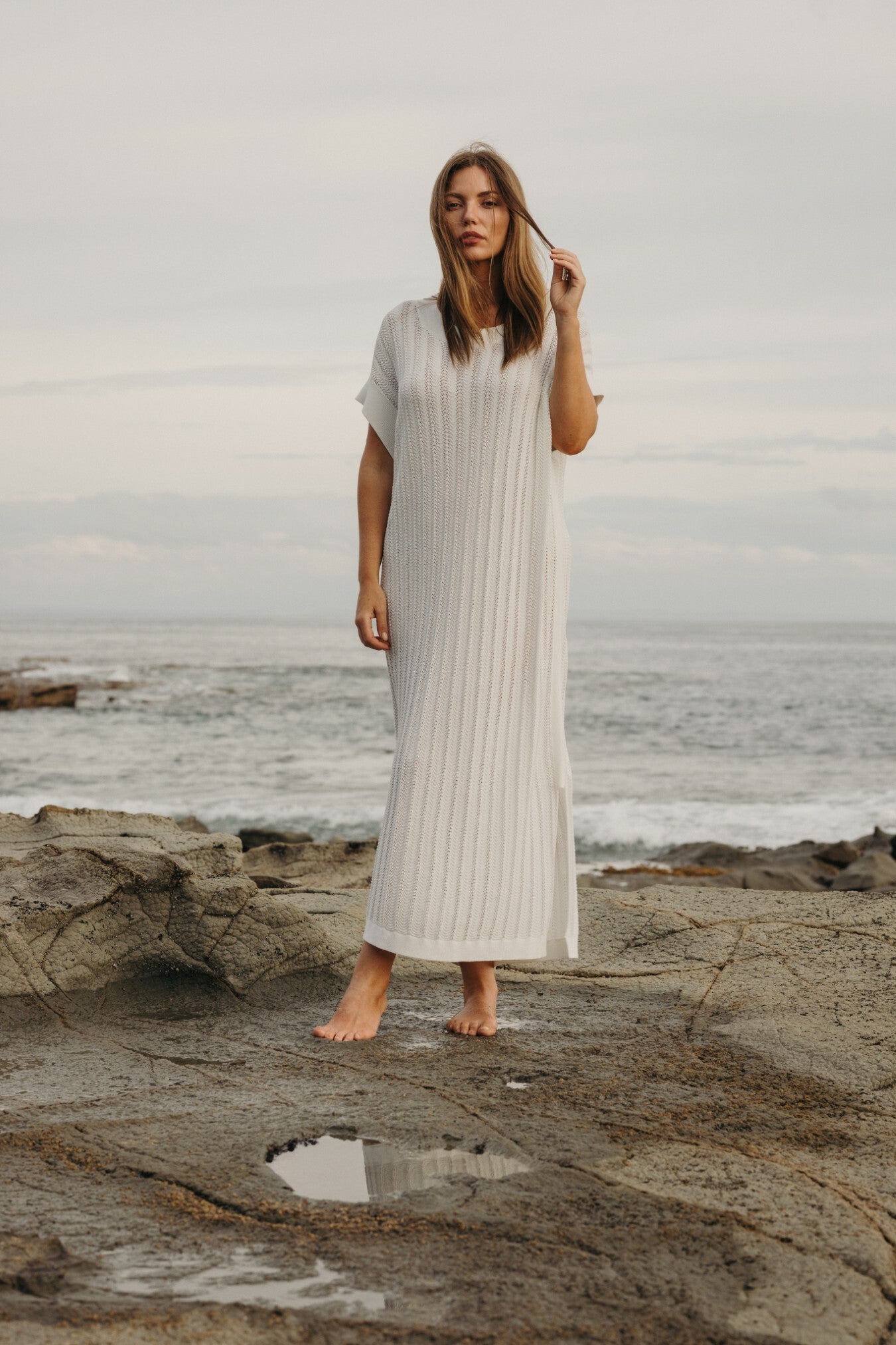 Coda Pointelle Dress Milk