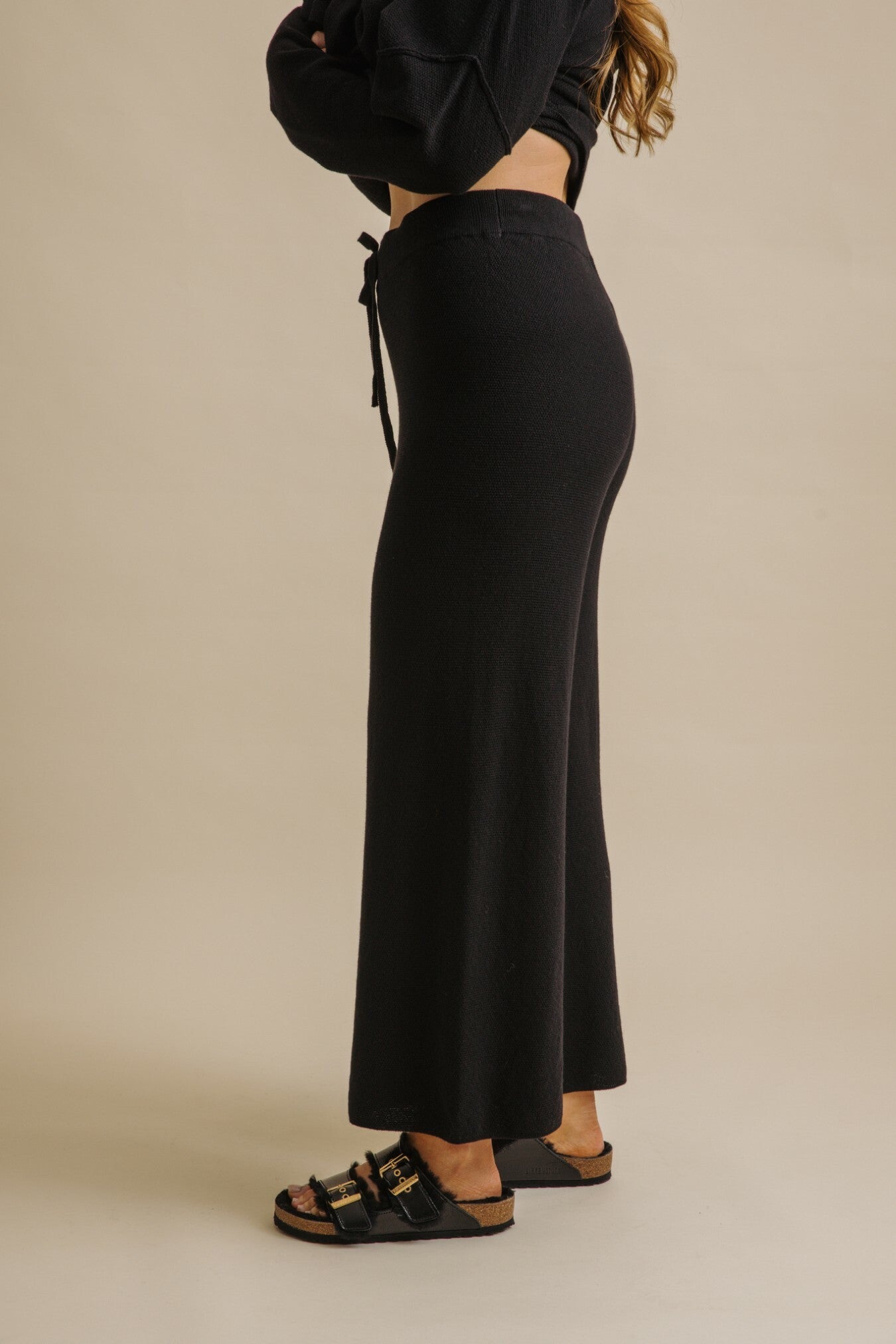 Winter Retreat Merino Cotton Pant Noir