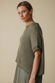 Sunray Rib Crop Pullover