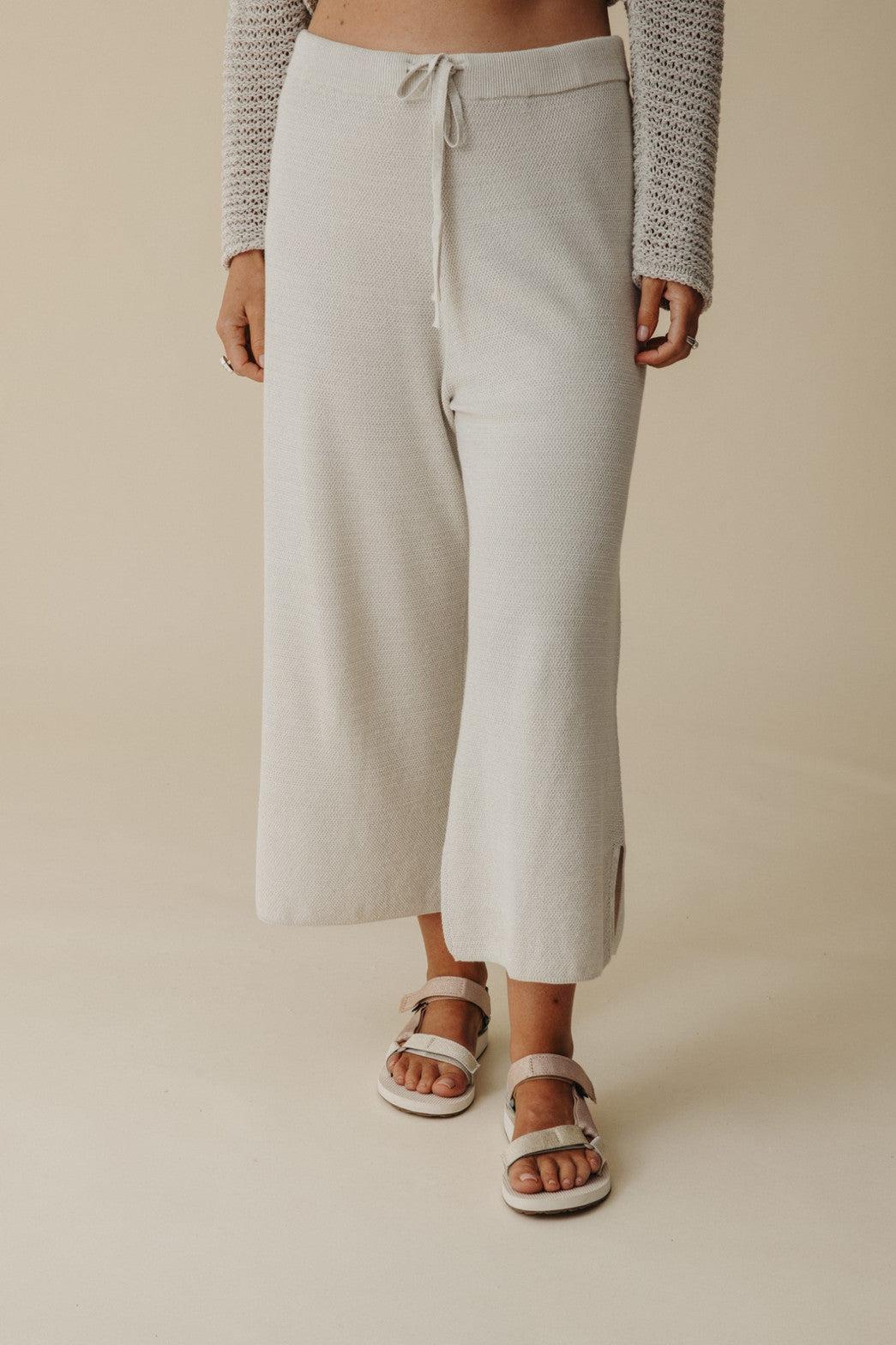 Retreat Cotton Twist Pant Silver x Salt