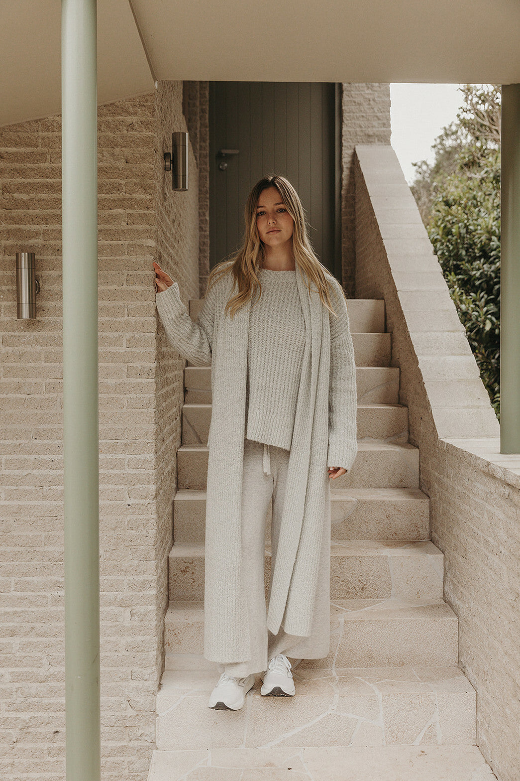 Peace Crew Rib Pullover Cannoli