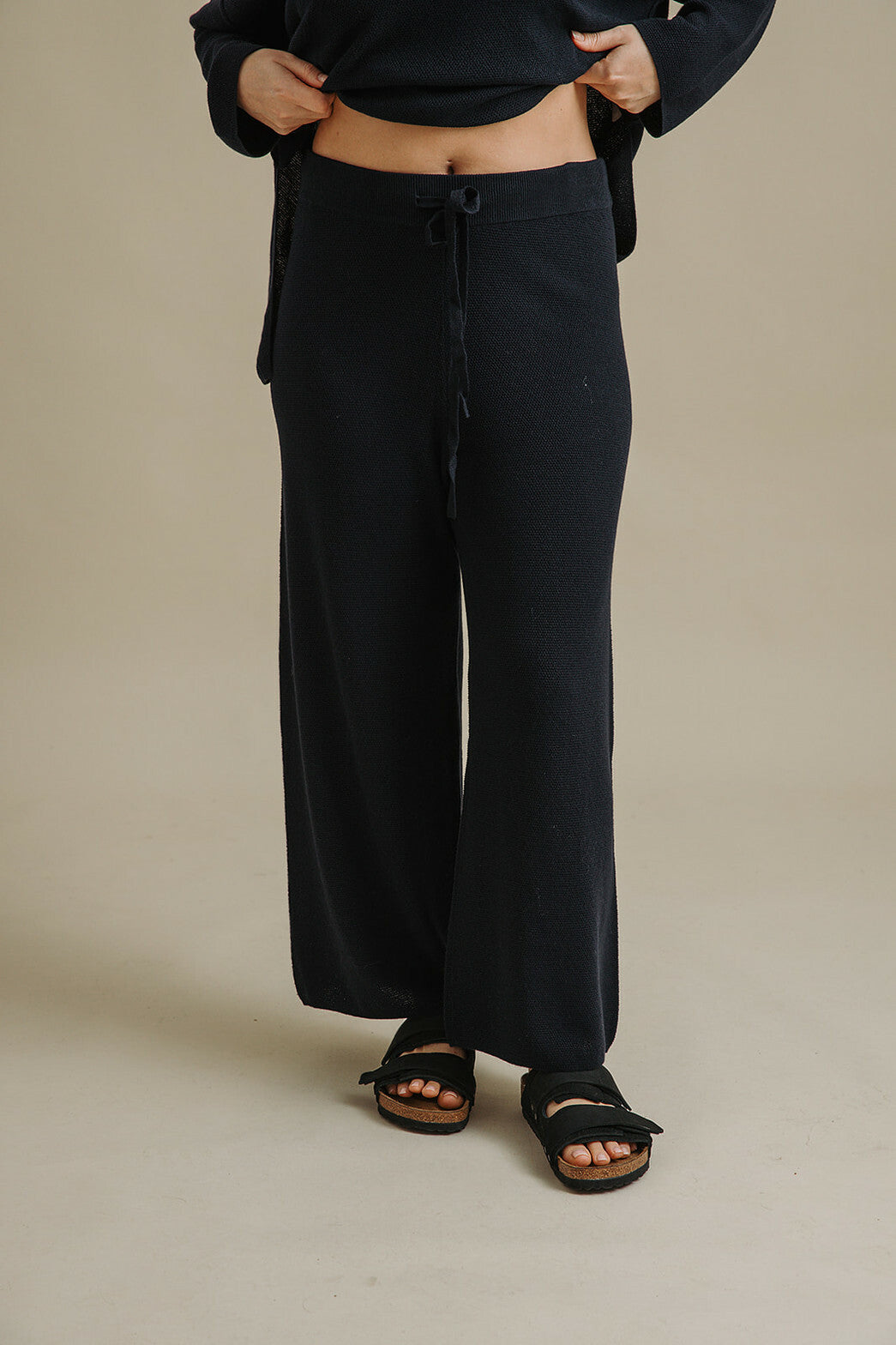 Winter Retreat Merino Cotton Pant Deep Ocean