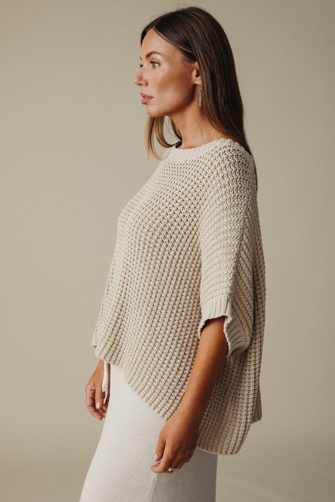 Sunray Rib Crop Pullover