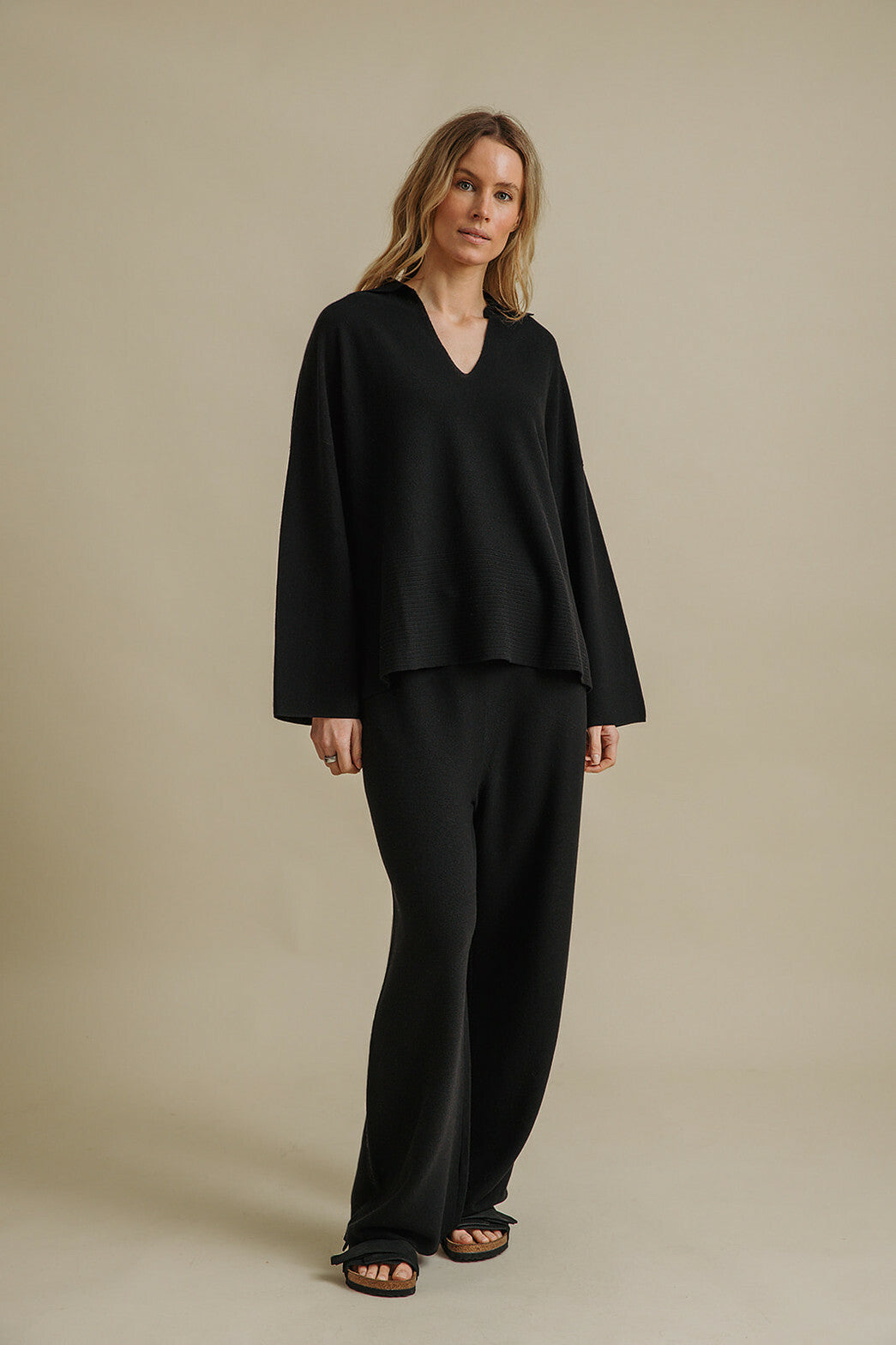 Grace Merino Cotton Pant Black