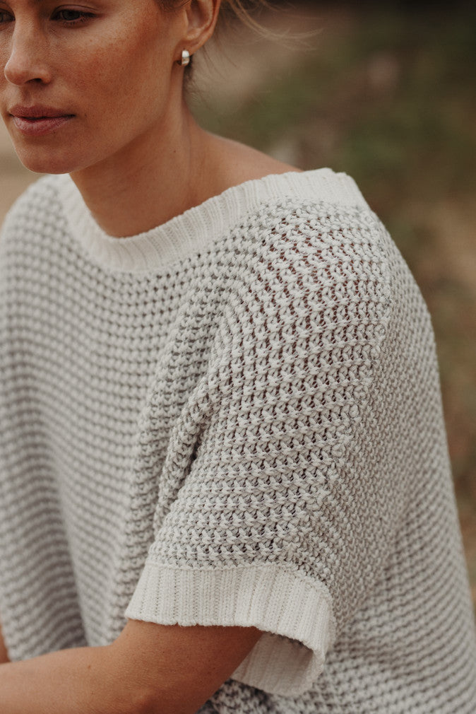 Sunray Rib Crop Pullover