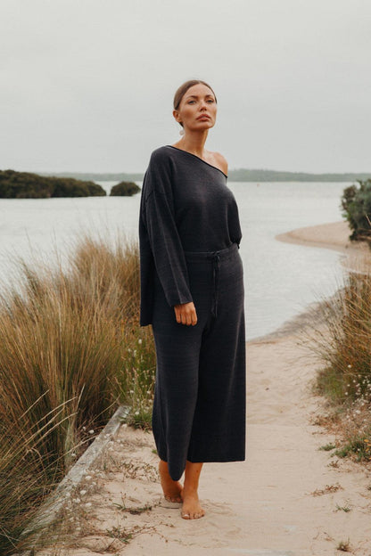 Retreat Cotton Twist Pullover Deep Ocean