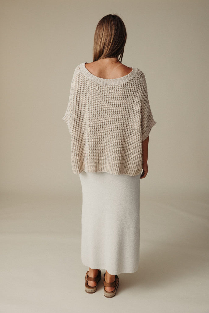 Sunray Rib Crop Pullover