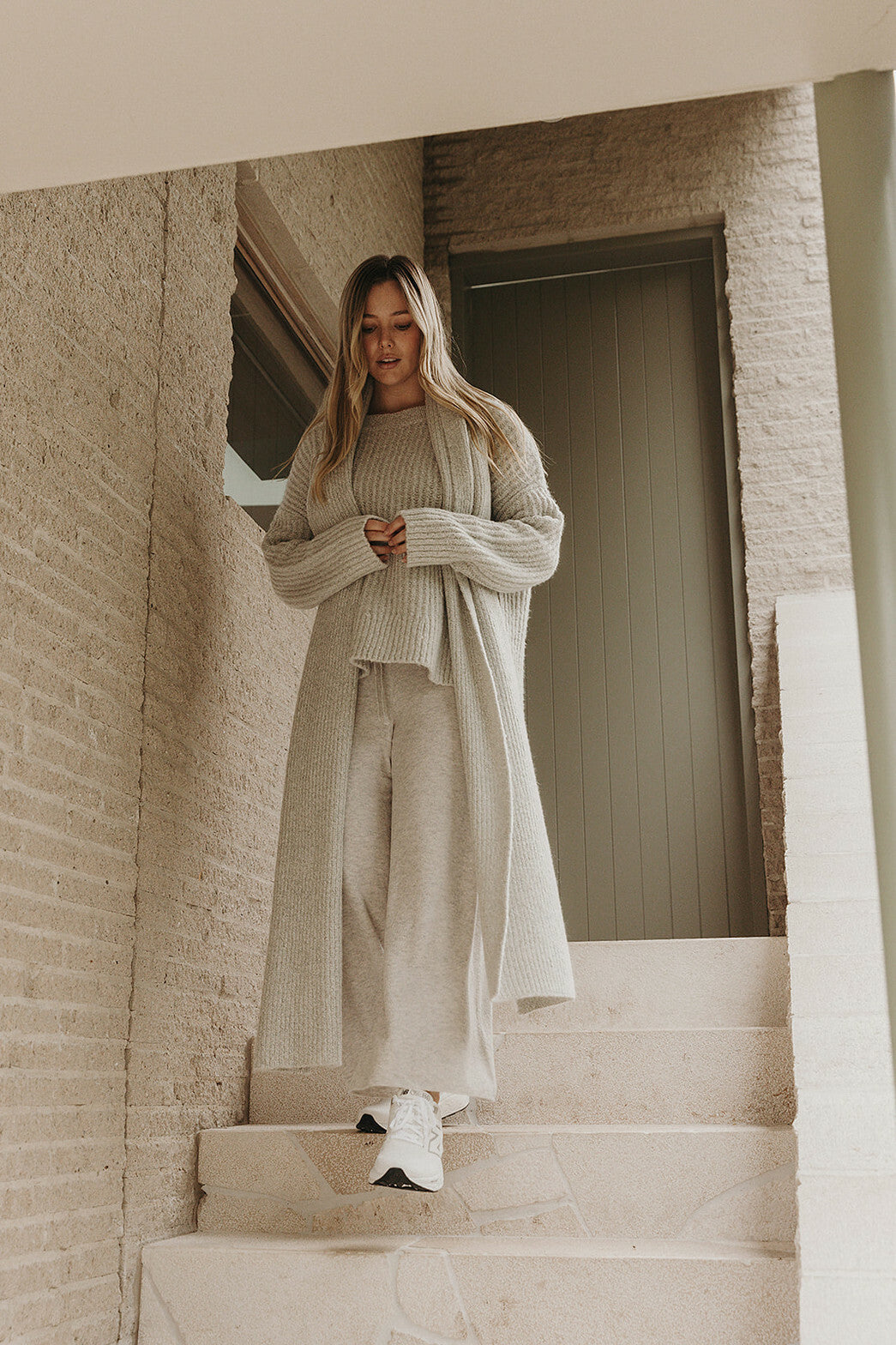 Peace Crew Rib Pullover Cannoli