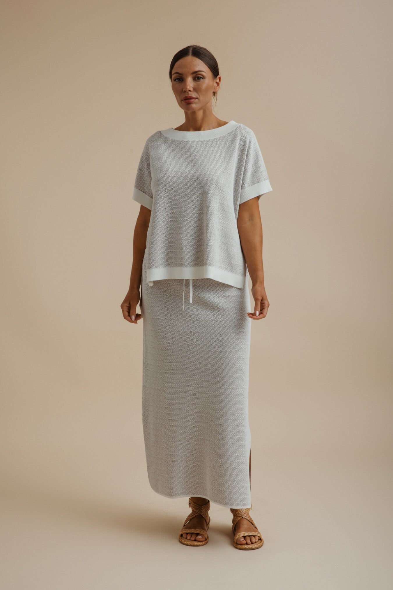 Crepe Knitted Skirt