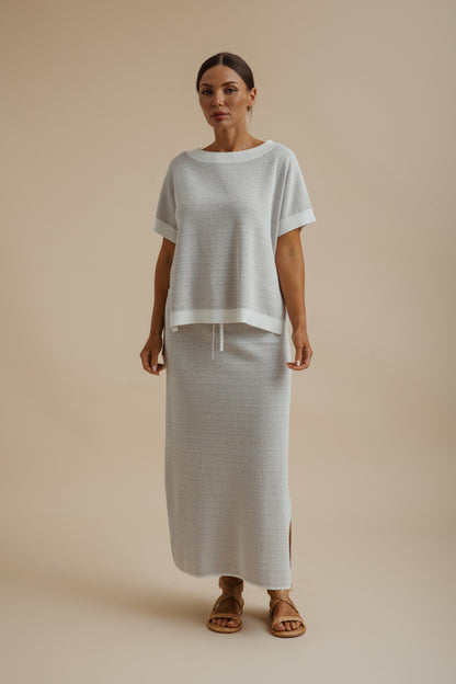 Crepe Knitted Skirt