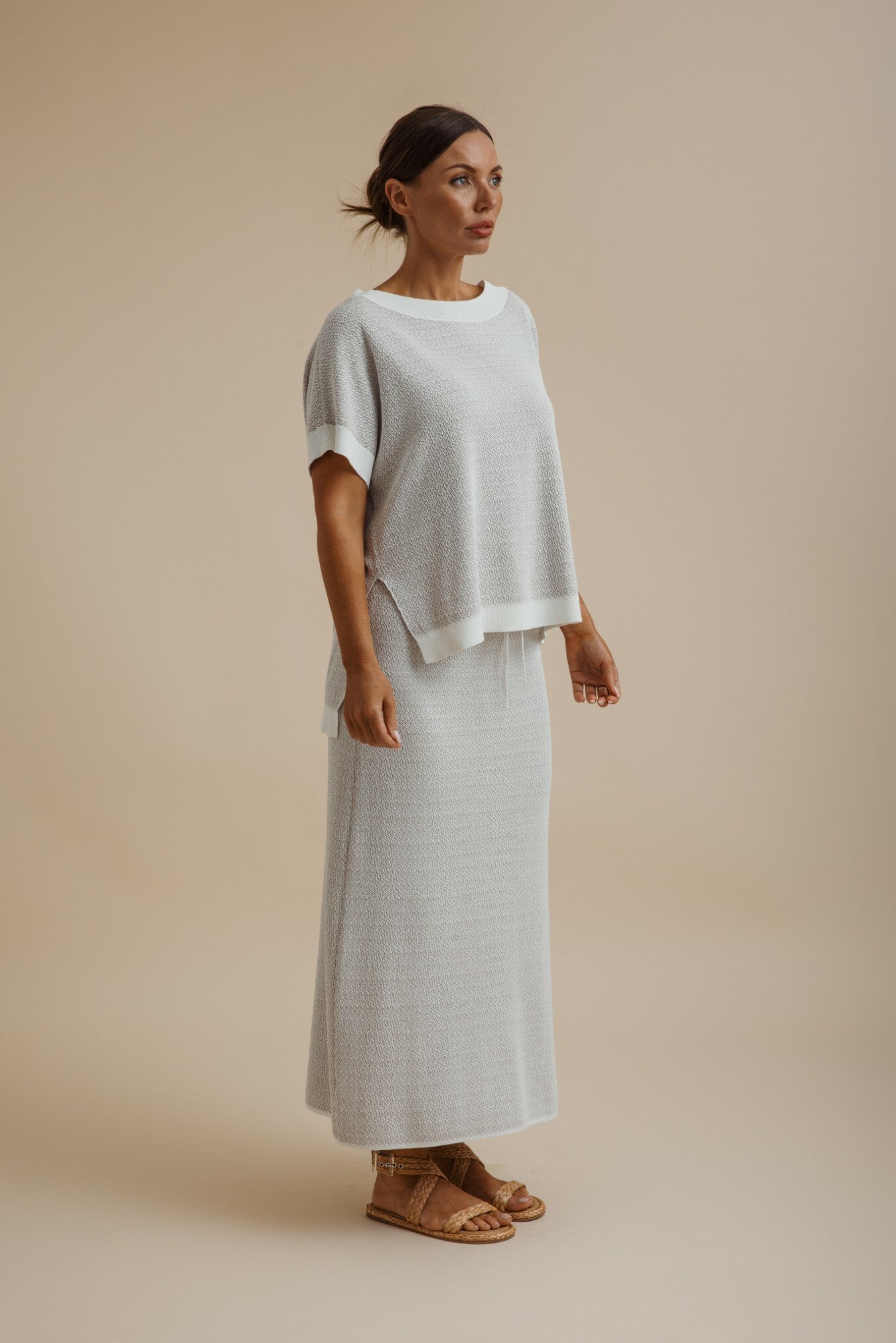 Crepe Knitted Skirt